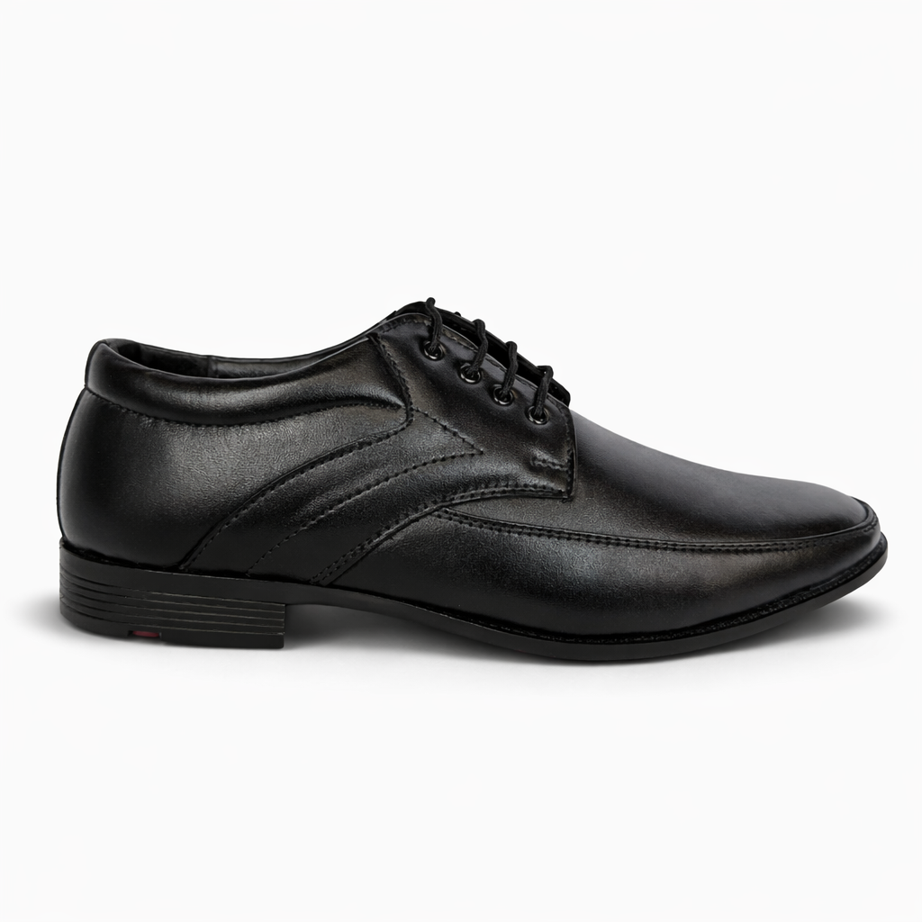 Classic Black Derby Formal Shoes - Image 4